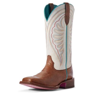 Ariat Western: Circuit Shiloh Botas Western Mujer - Marrones / Blancas (UVEHP0923)